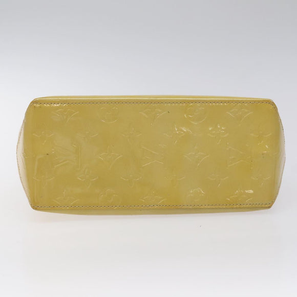 LOUIS VUITTON Monogram Vernis Reade PM Hand Bag Beige M91334 LV Auth 117956