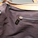 CELINE Macadam Canvas Shoulder Bag PVC Leather Brown Gold Auth 117957-22