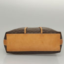 CELINE Macadam Canvas Shoulder Bag PVC Leather Brown Gold Auth 117957-5