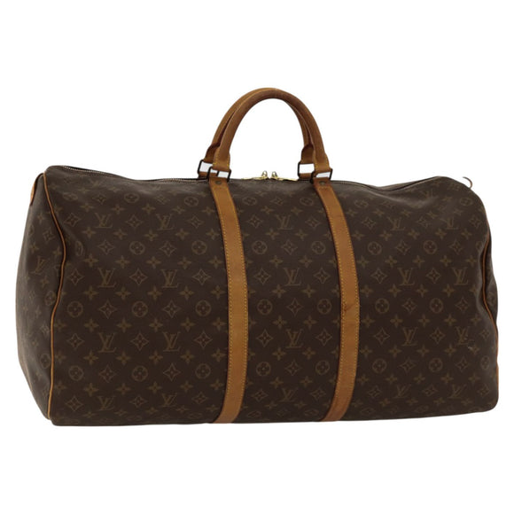LOUIS VUITTON Monogram Keepall 60 Boston Bag M41422 LV Auth 117969