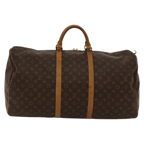 LOUIS VUITTON Monogram Keepall 60 Boston Bag M41422 LV Auth 117969