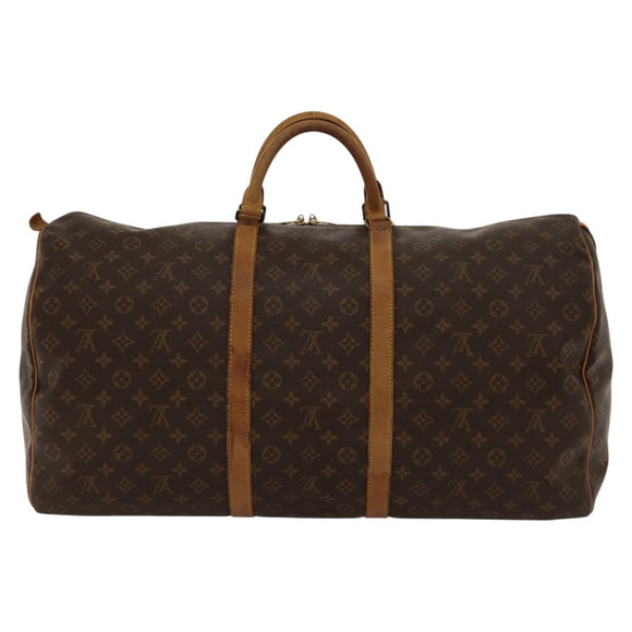 LOUIS VUITTON Monogram Keepall 60 Boston Bag M41422 LV Auth 117969