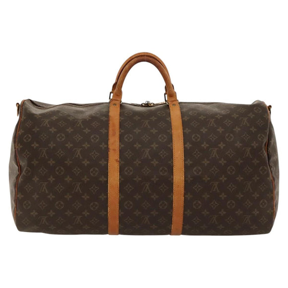 LOUIS VUITTON Monogram Keepall Bandouliere 60 Boston Bag M41412 LV Auth 117971