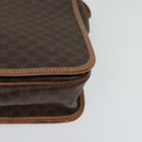 CELINE Macadam Canvas Shoulder Bag PVC Leather Brown Gold Auth 117973-15