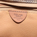 CELINE Macadam Canvas Shoulder Bag PVC Leather Brown Gold Auth 117973-12