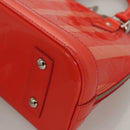 LOUIS VUITTON Vernis Rayure Alma BB Hand Bag 2way Rose rich LV Auth 117988-11