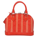 LOUIS VUITTON Vernis Rayure Alma BB Hand Bag 2way Rose rich LV Auth 117988-2