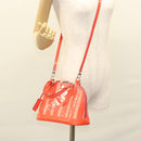 LOUIS VUITTON Vernis Rayure Alma BB Hand Bag 2way Rose rich LV Auth 117988-25