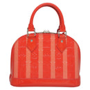 LOUIS VUITTON Vernis Rayure Alma BB Hand Bag 2way Rose rich LV Auth 117988-3