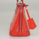 LOUIS VUITTON Vernis Rayure Alma BB Hand Bag 2way Rose rich LV Auth 117988-5