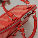 LOUIS VUITTON Vernis Rayure Alma BB Hand Bag 2way Rose rich LV Auth 117988-6
