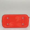 LOUIS VUITTON Vernis Rayure Alma BB Hand Bag 2way Rose rich LV Auth 117988-9