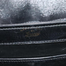 GUCCI Shoulder Bag Leather 2way Black Gold Auth 117991-18
