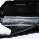 GUCCI Shoulder Bag Leather 2way Black Gold Auth 117991-11