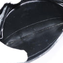 GUCCI Shoulder Bag Leather 2way Black Gold Auth 117991-22