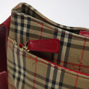 Burberrys Nova Check Shoulder Bag Canvas Beige Gold Auth 117995-10