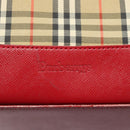 Burberrys Nova Check Shoulder Bag Canvas Beige Gold Auth 117995-17