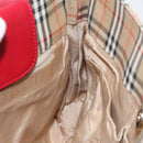 Burberrys Nova Check Shoulder Bag Canvas Beige Gold Auth 117995-18