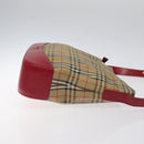 Burberrys Nova Check Shoulder Bag Canvas Beige Gold Auth 117995-3