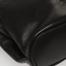 BALLY Shoulder Bag Leather Black Gold Auth 118003-9