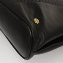 BALLY Shoulder Bag Leather Black Gold Auth 118003-14