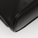 BALLY Shoulder Bag Leather Black Gold Auth 118003-15