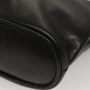 BALLY Shoulder Bag Leather Black Gold Auth 118003-16