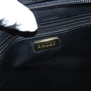 BALLY Shoulder Bag Leather Black Gold Auth 118003-11