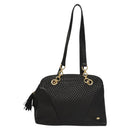 BALLY Shoulder Bag Leather Black Gold Auth 118003-13