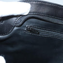 BALLY Shoulder Bag Leather Black Gold Auth 118003-20