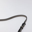 BURBERRY Nova Check Accessory Pouch Leather Silver Auth 118011-8