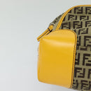 FENDI Zucca Canvas Hand Bag Beige Gold Auth 118014-14