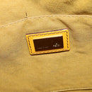 FENDI Zucca Canvas Hand Bag Beige Gold Auth 118014-17