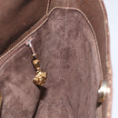 GUCCI Web Sherry Line Shoulder Bag Leather Brown Gold 001 01/13 0938 Auth 118015-19