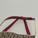 FENDI Zucchino Canvas Tote Bag Black Gold Auth 118016-8