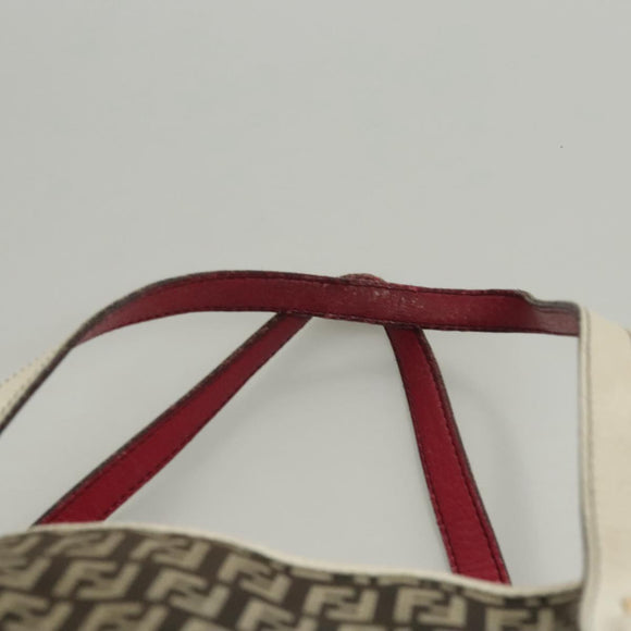 FENDI Zucchino Canvas Tote Bag Black Gold Auth 118016