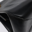 Christian Dior Hand Bag Leather Black Gold Auth 118026-14