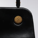 Christian Dior Hand Bag Leather Black Gold Auth 118026-10