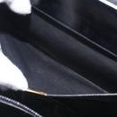 Christian Dior Hand Bag Leather Black Gold Auth 118026-20