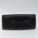 Christian Dior Hand Bag Leather Black Gold Auth 118026-5