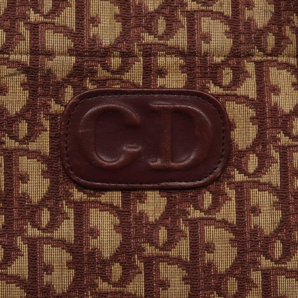 Christian Dior Trotter Canvas Hand Bag Red Auth 118028