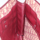 Christian Dior Trotter Canvas Hand Bag Red Auth 118028-19