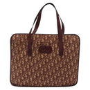 Christian Dior Trotter Canvas Hand Bag Red Auth 118028-13