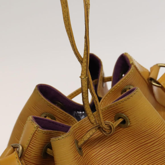 LOUIS VUITTON Epi Petit Noe Shoulder Bag Yellow M44109 LV Auth 118036