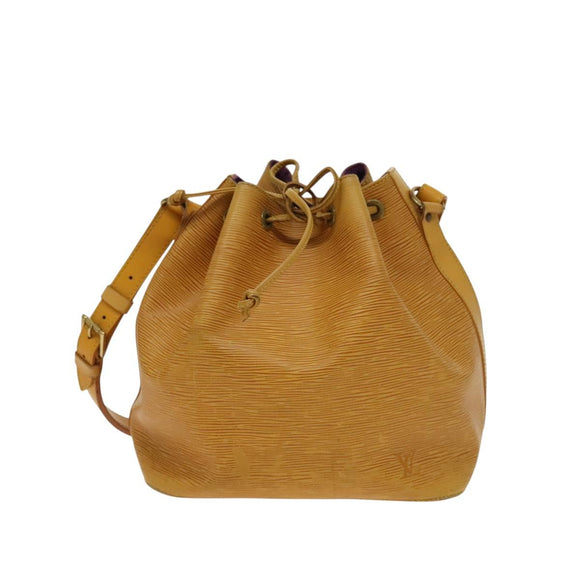LOUIS VUITTON Epi Petit Noe Shoulder Bag Yellow M44109 LV Auth 118036