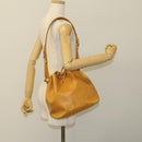 LOUIS VUITTON Epi Petit Noe Shoulder Bag Yellow M44109 LV Auth 118036-21