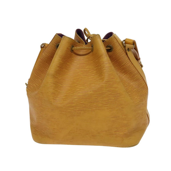 LOUIS VUITTON Epi Petit Noe Shoulder Bag Yellow M44109 LV Auth 118036