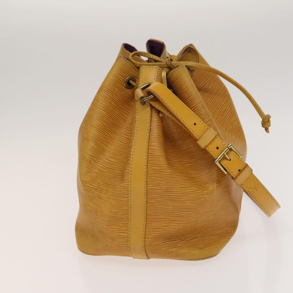 LOUIS VUITTON Epi Petit Noe Shoulder Bag Yellow M44109 LV Auth 118036
