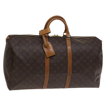 LOUIS VUITTON Monogram Keepall 55 Boston Bag M41424 LV Auth 118039