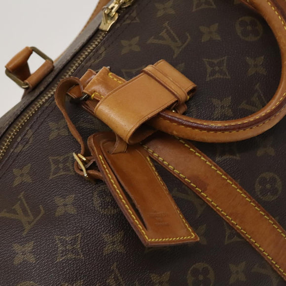 LOUIS VUITTON Monogram Keepall 55 Boston Bag M41424 LV Auth 118039